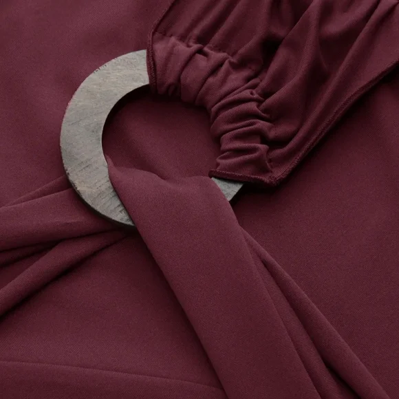 Cider Burgundy Long Sleeve Dress - Picture 3 of 5